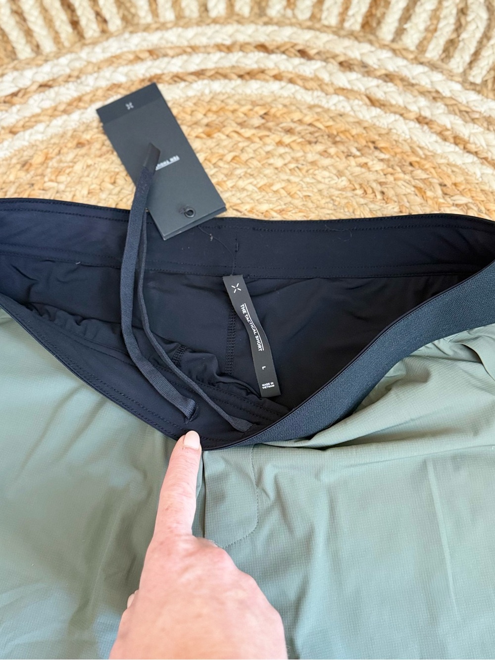 🌾‎ Ten Thousand Men’s Olive Tactical Shorts - Picture 4 of 12